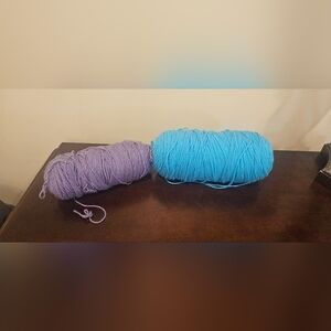 Purple and Blue Yarn Set